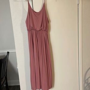 Midi pink dress